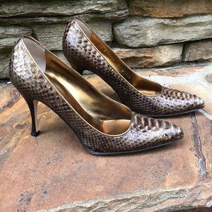 COLE HAAN Python Heels